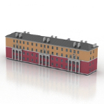 European architecture model