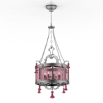Red chandelier model