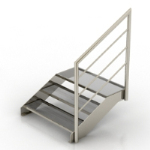 Modern spiral staircase model