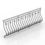 European railing model