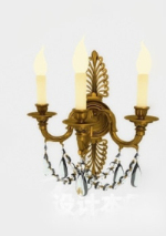 Brilliant golden chandelier 3d model
