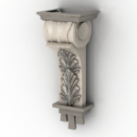 Continental stair railing component model