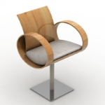 Solid single high stool