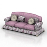 Noble purple sofa model
