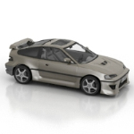 Cool black sports car model