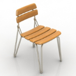 Common wooden chair model