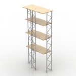 Simple multi-storage rack