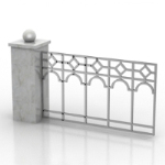 Courtyard wall model