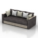 Modern style luxury sofa 3d model