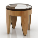 3d model wooden table
