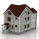 Foreign villa overall design models