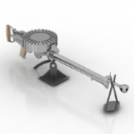 heavy machine guns 3d models