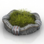 grass bonsai model