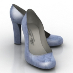blue heels 3d models