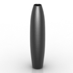 black slender porcelain model