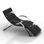 Metal loungers 3d models