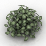 lush grass 3d model