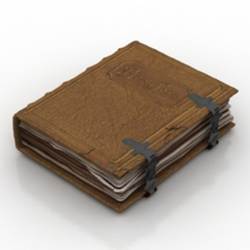 sheepskin book model