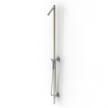 steel shower 3d model, model bathroom