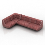 red plush sofa models