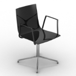 Exquisite slim swivel chair 3d model