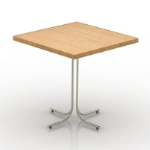 Simple square table 3d model
