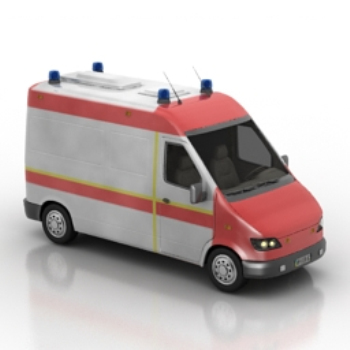3d model red van