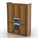 retro wood wardrobe 3d models