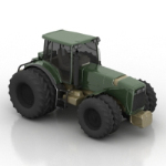 3d model of agricultural tractors