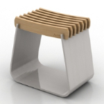 3d model of elegant stools