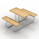 3d dining table model