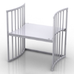 3d model white tables