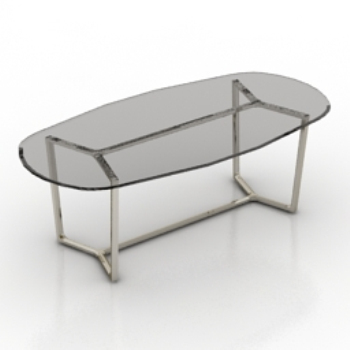 oval glass coffee table