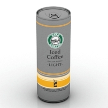 3d model of canned coffee