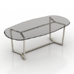 oval glass coffee table