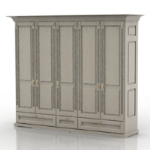 retro white wardrobe 3D models