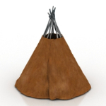 Mongolian yurts model