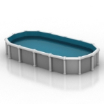 simple model of private swimming pools