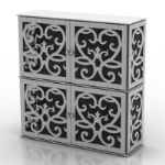 blue and white porcelain texture drawers model