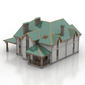 green villa 3D models