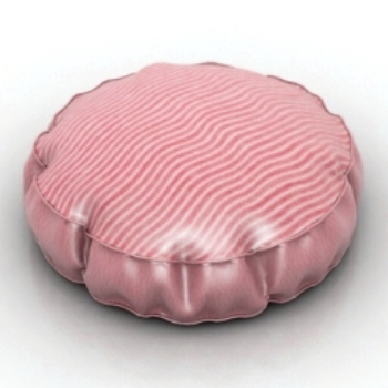 pink round pillow 3D models