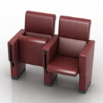 Brown leather model with stand