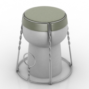 European-style chair model