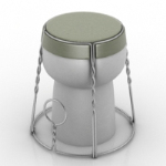 European-style chair model
