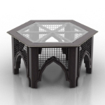 Transparent retro chair model