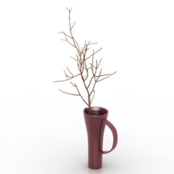 home decor model potted plant model