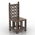 retro brown stool model