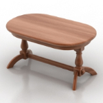wooden table model