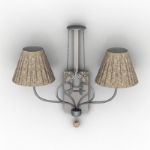 European retro wall lamp model