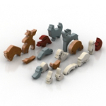 cartoon wooden toys
